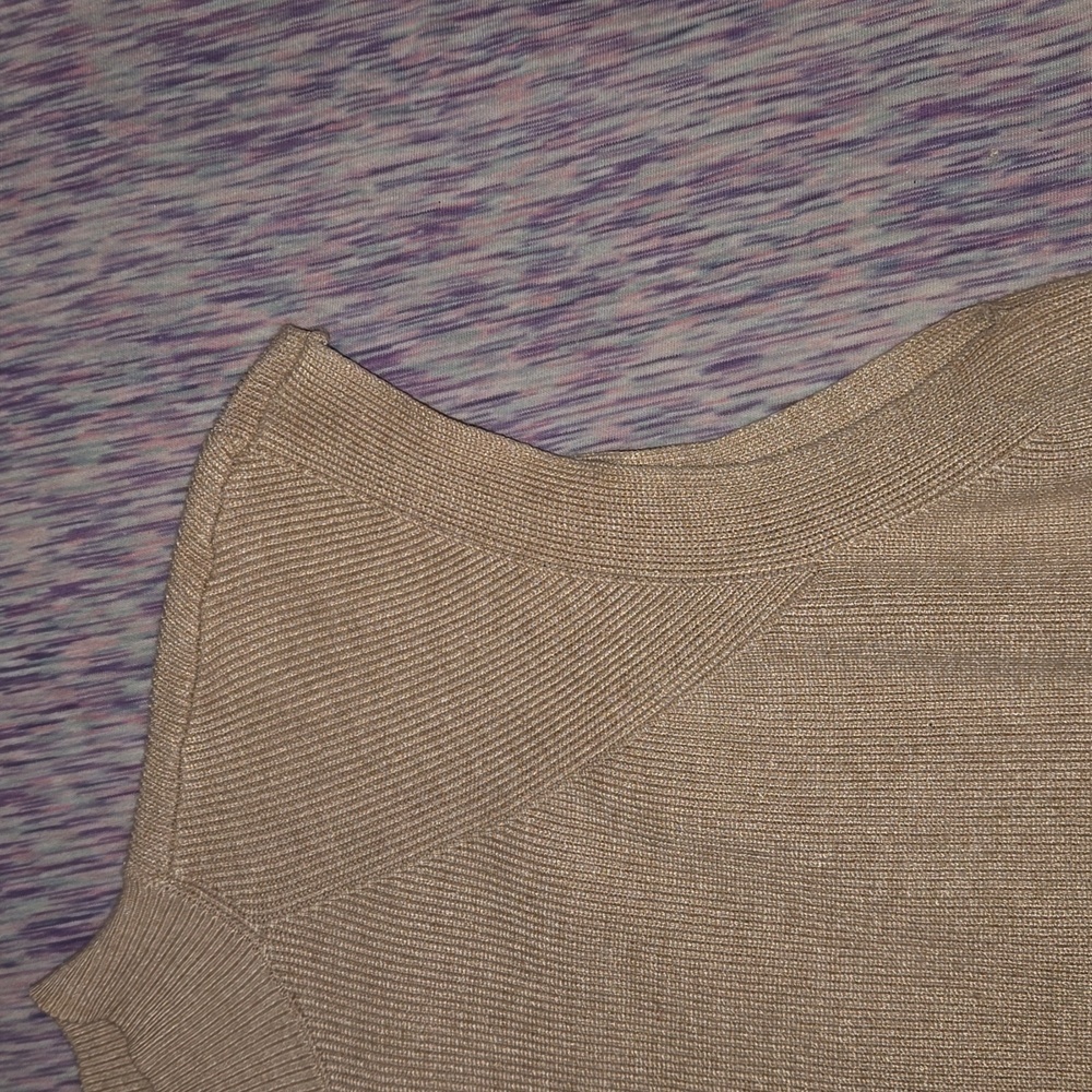 Worthington Women's Sleeveless Mock Neck Top Camel Size XL - Picture 5 of 8